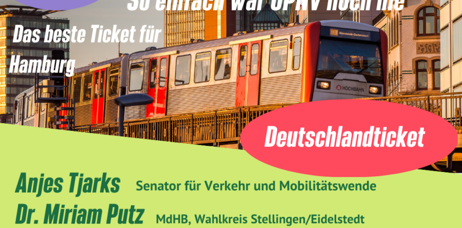 Das beste Ticket für Hamburg – So einfach war ÖPNV noch nie – Infoveranstaltung zum Deutschlandticket am 17.4. im Haus des Sports